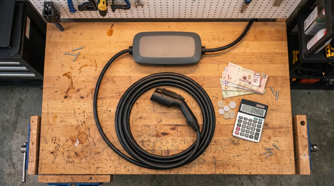 Price comparison chart concept for home EV chargers